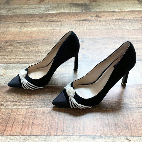 White House Black Market Black Pearl Stiletto Pumps- Size 8.5 (LIKE NEW, sold out online)