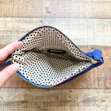 Urban Expressions Blue Weave Foldover Clutch