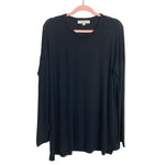 LOFT Black Long Sleeve Tunic Sweater Top- Size L
