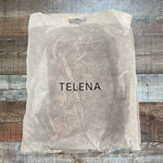 Telena Brown Zipper Closure Handbag (NEW IN DUST COVER)