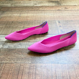 Rothys Hot Pink Ballet Flats- Size 7.5 (LIKE NEW CONDITION)