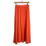 Merokeety Orange Surplice Cropped Top and Skirt Set NWT- Size L (sold as a set)