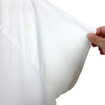 Amadi White V-Neck with Raw Hem Collared Top- Size M (see notes)