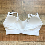Lounge White Ribbed Bare Sports Bra NWT- Size 36DD (we have matching underwear)