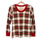 Hanna Andersson Plaid Pajama Set- Size M (sold as set)
