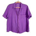 Soma Purple Cotton Gauze Shorts Pajama Set- Size L