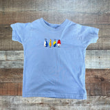 Rabbit Skins Blue Embroidered Fishing Lures Tee- Size 18M (see notes)