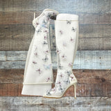 Bella Belle Viral Butterfly Mesh Over the Knee Boots- Size 7 (Sold Out Online! See notes)