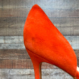Marc Fisher Orange Suede Stilettos- Size 8.5 (see notes)