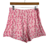 Staykation Pink Cowgirl Boot Ribbed Bamboo Short PJ Set NWT- Size M