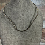 No Brand Grey Beaded Choker Necklace