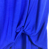 Pink Blush Blue V-Neck Twist Hem Dress- Size ~M/L (see notes)