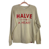 Sportiqe Apparel Co. Halve a Heart Sweatshirt NWT- Size M