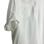 SMX White Collared Roll Tab Sleeve Shirt Dress NWT- Size S