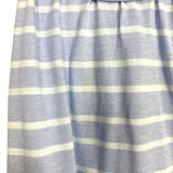 Sail to Sable Blue Striped Button Back Cowl Neck Top- Size XL (see notes)