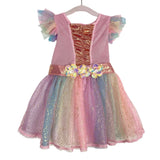 Spirit Sparkly Unicorn with Headband Costume- Size 2T (see notes, sold as a set)