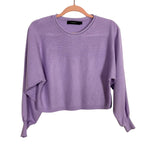 Zesica Light Purple Knit Top and Shorts Set- Size S (sold as a set)