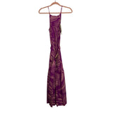 Mister Zimi Purple Botanical Printed Belted JoJo Dress NWT- Size 4