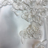 Azazie Atelier Off White Floral Pearl Tie Strap Dress- Size 4 (see notes)