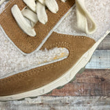 P448 Suede and Sherpa Sneakers- Size 37 (see notes)