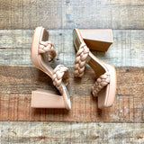 Dolce Vita Mocha Braided Double Strap Ashby Block Heels- Size 7 (see notes, sold out online)