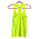 Lululemon Neon Yellow Mesh Striped Racerback Tank- Size 4