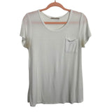 Active Basic White Pocket Tee- Size M (see notes)