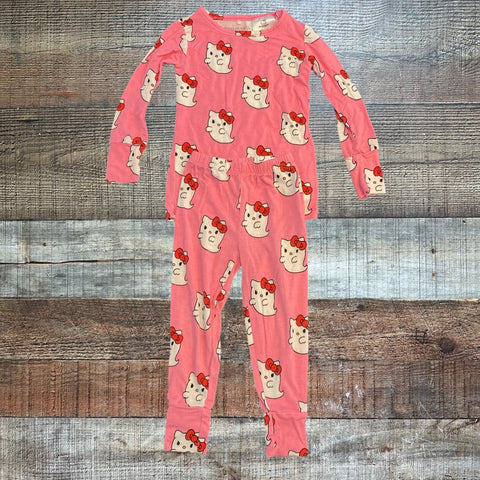 Posh Peanut Pink Hello Kitty Ghost Two Piece Pajamas- Size 2T (we have matching dress)