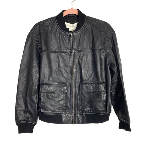 Treasure & Bond Black Leather Jacket NWT- Size XS