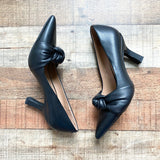 Sam & Libby Black Knotted Pointed Toe Pumps- Size 8.5 (LIKE NEW, sold out online)