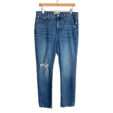 Madewell Medium Wash Distressed Mid-Rise Perfect Vintage Jeans- Size 29 (Inseam 28”)