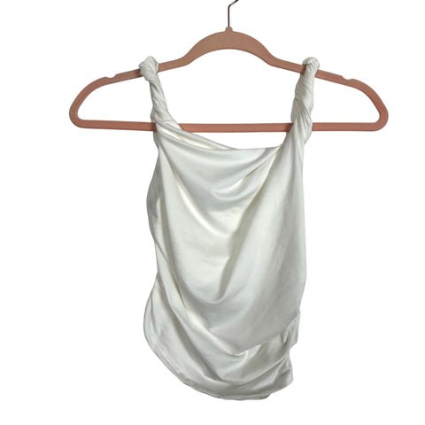 VICI White Side Ruched Tank Top - Size S