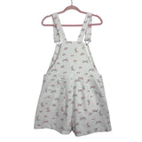 Pink Lily Floral Denim Overalls- Size XL (see notes)