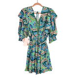 Alivia Mint Paisley Hearts Ruffle Dress NWT- Size S (sold out online)