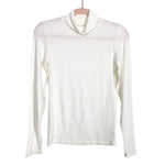 Aerie Ivory Ribbed Real Soft Turtleneck Top- Size S (see notes)