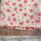 Zara Pink Denim with Pink Floral Print Skort- Size 3-4Y (see notes)