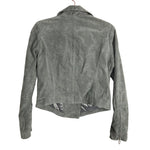 BLANKNYC Grey Suede Leather Moto Jacket- Size S