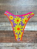 OneOne Pink/Yellow Flower Bikini Bottom - Size M