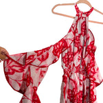 House Of Harlow x REVOLVE Red/White Printed Dress - Size S