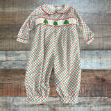 Cecil And Lou Red/Green Christmas Trees Outfit - Size 12M