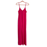 Anrabess Hot Pink with Back Bow Wide Leg Jumpsuit NWT- Size L