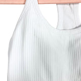 Lululemon White Ribbed with Built-In Shelf Bra Racerback Tank- Size 8 (see notes)