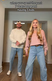 NIA Pink Crewneck Cut Crop Top - Size M