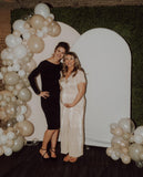 No Brand Cream Metallic Dress - Size L