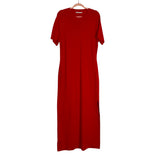 Abercrombie & Fitch Red Knit Dress with Slit - Size XL