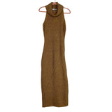 Showpo Caramel Alaina Midi Sleeveless Sweater Dress  with Slit NWT - Size US 4 (sold out online)