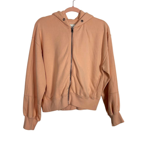 Abercrombie & Fitch Soft A&F Collection Peach Zip Up Sweatshirt - Size M