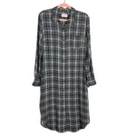 Universal Thread Plaid Flannel Button Up Midi Dress- Size M (sold out online)