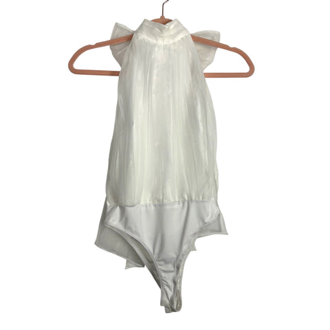 TCEC White Halter Bodysuit - Size S