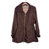 Varley Brown Shimmer Alison Adjustable Waist Jacket- Size M